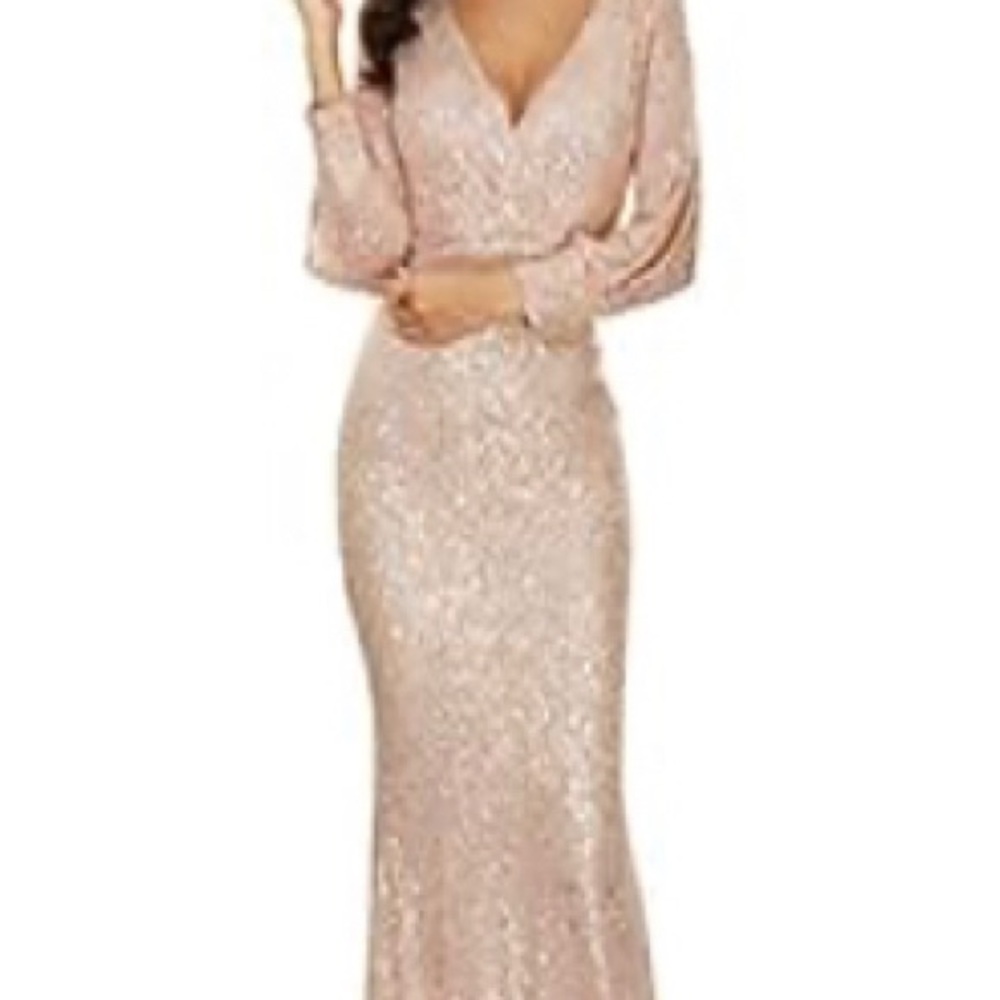 Champagne Sequin Dress